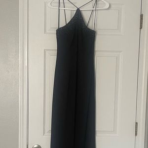 Black floor length dress